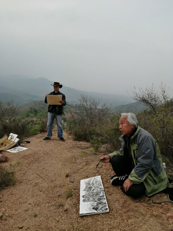 刘庚艺术馆邀请画家赴太行山采风