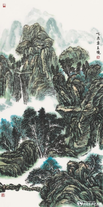 著名画家王晓参展“六合同春——中国书画邀请