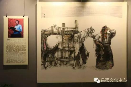 张智栋中国画作品展在昌硕文化中心开幕