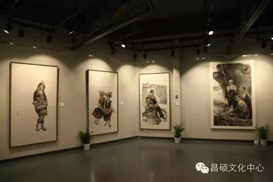 张智栋中国画作品展在昌硕文化中心开幕