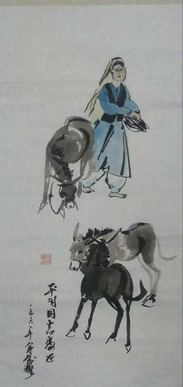 画驴大师黄胄嫡传弟子吴俊彬