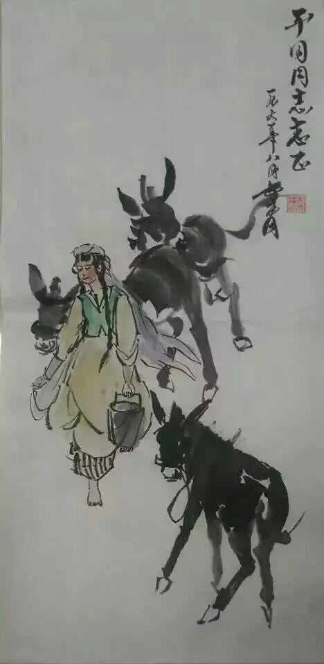 画驴大师黄胄嫡传弟子吴俊彬