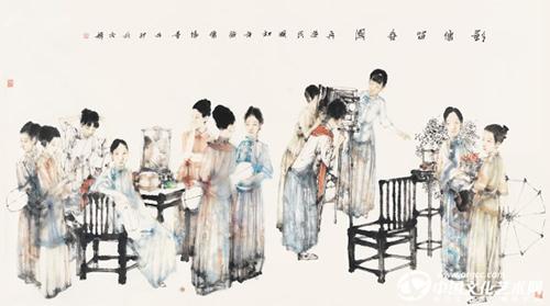 曹辉 影像留春图 180×97cm 15.7平方尺.jpg