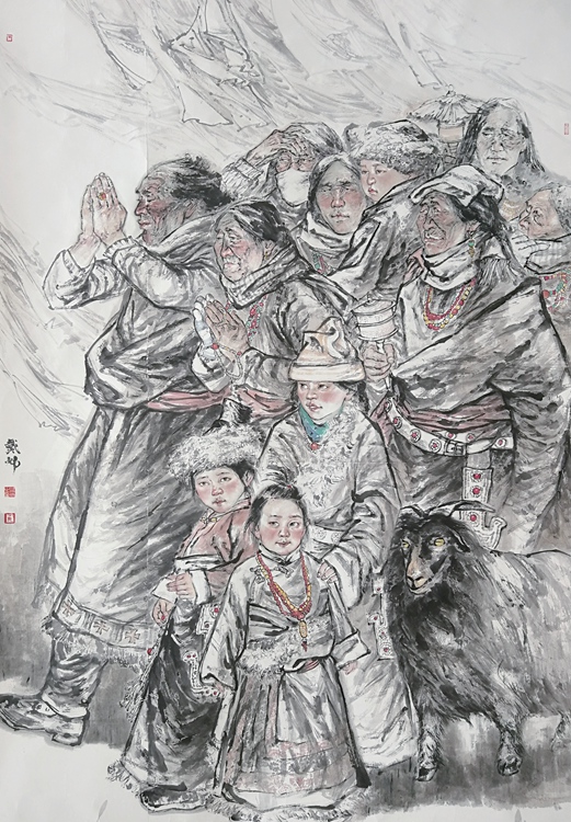 筑梦新时代 共抒燕赵情——中国梦·燕赵雄风全国中国画、油画作品展在石家庄市美术馆开幕